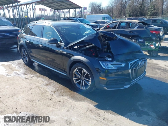 2019 Audi A4 allroad Premium Plus z VIN WA18NAF42KA009729, wystawiony jako IAAI lot #41698959 z przebiegiem 60 893 mil mil oraz . Historia ofert i sprzedaży dostępna na DreamBid. Obrazek 1.