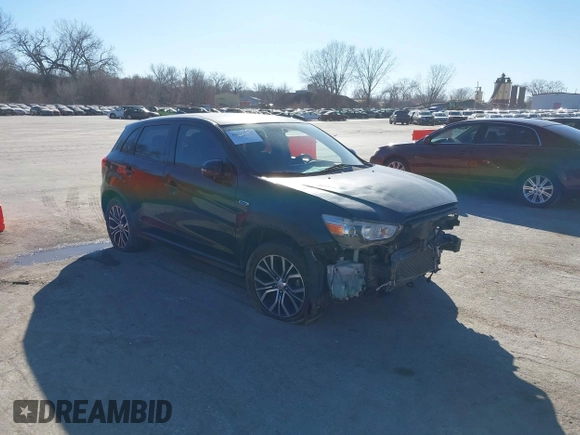 2018 Mitsubishi Outlander Sport ES 2.0 with VIN JA4AR3AU5JU020388, listed as a IAAI auction lot 38733752 with 115,174 mi miles. Bid and sale history available at carsss.com. Image 1.