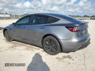 2025 Tesla Model 3 Long Range with VIN 5YJ3E1EA9SF918209, listed as a Copart auction lot 41908235 with Not provided miles and Salvage title. Bid and sale history available at DreamBid. Image 2.