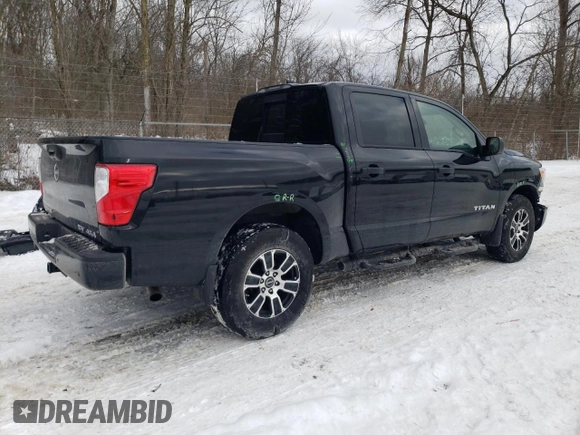 2023 Nissan Titan SV с VIN 1N6AA1EC1PN108728, выставлен на аукционе Copart как лот 46535065 с пробегом 21 374 миль миль и Списание • Salvage title. История ставок и продаж доступна на DreamBid. Изображение 3.