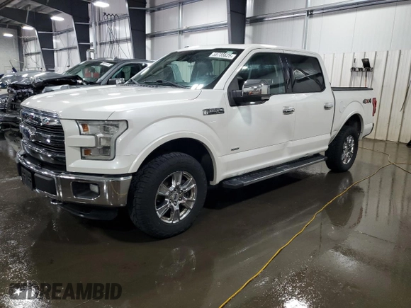 2015 Ford F-150 XLT with VIN 1FTEW1EG5FFA25014, listed as a Copart auction lot 58735625 with 146,657 mi miles and Salvage title. Bid and sale history available at DreamBid. Image 1.