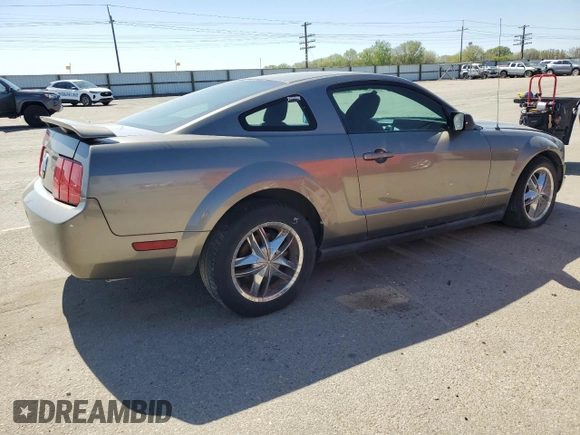 2005 Ford Mustang Deluxe with VIN 1ZVFT80N655188297, listed as a Copart auction lot 53081905 with 1,347 mi miles and Salvage Title. Bid and sale history available at carsss.com. Image 3.