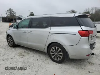 2016 Kia Sedona SX with VIN KNDMC5C12G6129925, listed as a Copart auction lot 86395504 with 195,000 mi miles and Salvage Title. Bid and sale history available at carsss.com. Image 2.