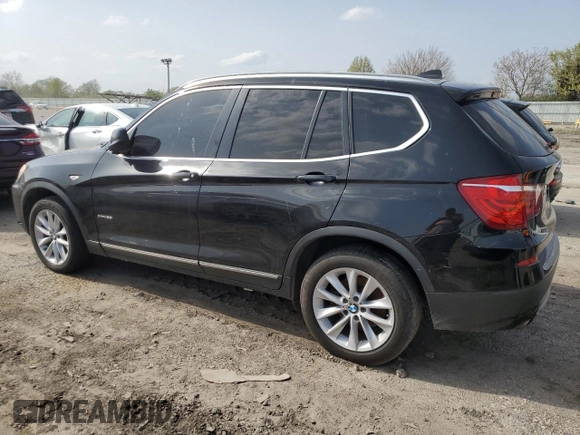 2011 BMW X3 28i with VIN 5UXWX5C50BL705875, listed as a Copart auction lot 54550395 with 133,975 mi miles and Clean Title. Bid and sale history available at DreamBid. Image 2.