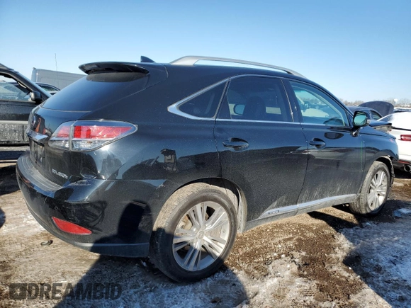 2015 Lexus RX 450h with VIN 2T2BC1BA0FC004281, listed as a Copart auction lot 45388265 with 144,936 mi miles and Salvage Title. Bid and sale history available at DreamBid. Image 3.