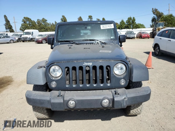 2017 Jeep Wrangler Willys Wheeler with VIN 1C4AJWAG6HL502148, listed as a Copart auction lot 56337435 with 183,552 mi miles and Clean title. Bid and sale history available at DreamBid. Image 5.