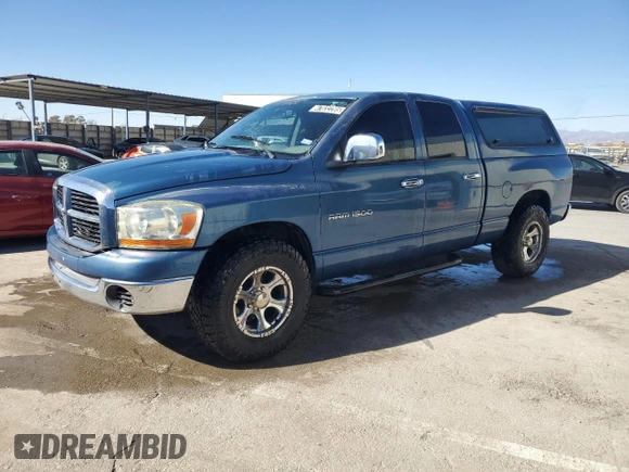 2006 Dodge 1500 SLT with VIN 1D7HA18NX6J162913, listed as a Copart auction lot 47032205 with 182,467 mi miles and Clean Title. Bid and sale history available at carsss.com. Image 1.
