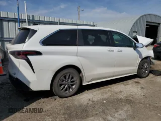 2024 Toyota Sienna LE with VIN 5TDKRKECXRS190669, listed as a Copart auction lot 52487115 with 0 mi miles and Salvage Title. Bid and sale history available at carsss.com. Image 3.