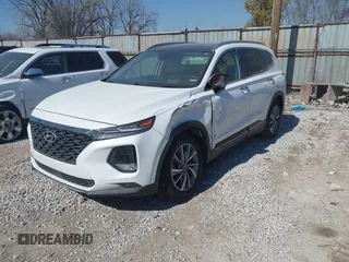 2020 Hyundai Santa Fe Limited with VIN 5NMS5CAD9LH240763, listed as a IAAI auction lot 41754101 with 66,450 mi miles. Bid and sale history available at carsss.com. Image 2.