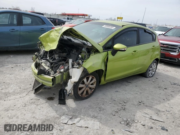 2013 Ford Fiesta SE with VIN 3FADP4EJ5DM192076, listed as a Copart auction lot 50008355 with 0 mi miles and Salvage Title. Bid and sale history available at carsss.com. Image 1.