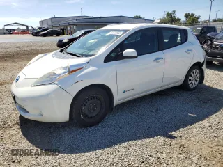 2015 Nissan LEAF S with VIN 1N4AZ0CP9FC333197, listed as a Copart auction lot 63688555 with 111,325 mi miles and Salvage title. Bid and sale history available at DreamBid. Image 1.