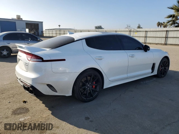 2022 Kia Stinger GT2 with VIN KNAE55LC6N6112488, listed as a Copart auction lot 84086904 with 31,244 mi miles and Salvage Title. Bid and sale history available at DreamBid. Image 3.