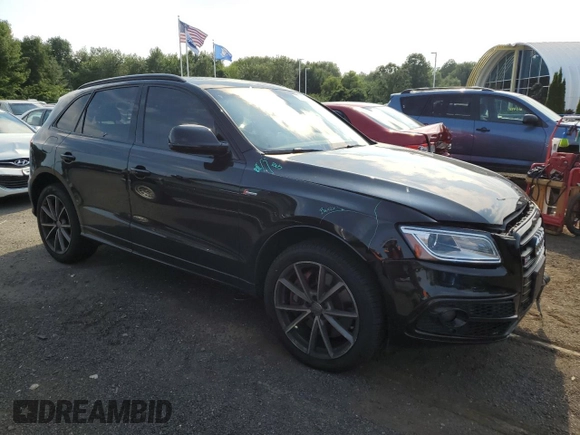 2017 Audi SQ5 Premium Plus with VIN WA1CCAFP7HA009440, listed as a Copart auction lot 62433294 with 83,790 mi miles and Salvage Title. Bid and sale history available at DreamBid. Image 4.