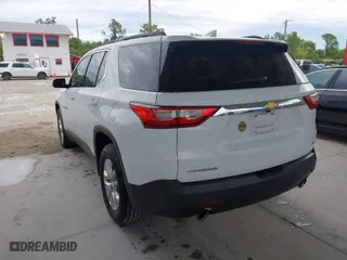 2021 Chevrolet Traverse LT Cloth with VIN 1GNERGKW9MJ115970, listed as a IAAI auction lot 41631079 with 139,621 mi miles. Bid and sale history available at carsss.com. Image 3.