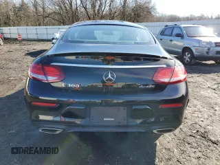 2018 Mercedes-Benz C 300 with VIN WDDWJ4KB4JF681717, listed as a Copart auction lot 45214955 with 153,470 mi miles and Salvage title. Bid and sale history available at DreamBid. Image 6.
