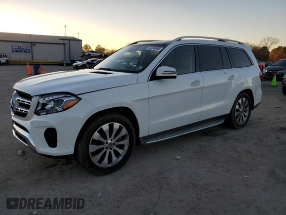 2018 Mercedes-Benz GLS 450 z VIN 4JGDF6EE5JB015831, wystawiony jako Copart lot #42233045 z przebiegiem 118 906 mil mil oraz Szkoda całkowita • Salvage title. Historia ofert i sprzedaży dostępna na DreamBid. Obrazek 1.