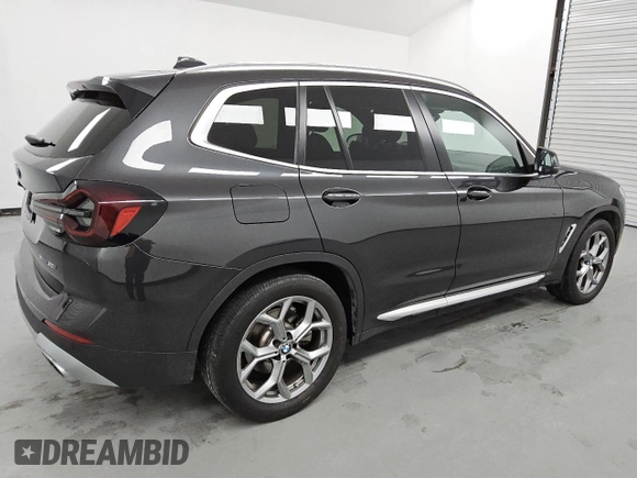 2024 BMW X3 sDrive30i with VIN 5UX43DP03R9W14974, listed as a Copart auction lot 49742925 with 21,256 mi miles and Clean Title. Bid and sale history available at DreamBid. Image 3.