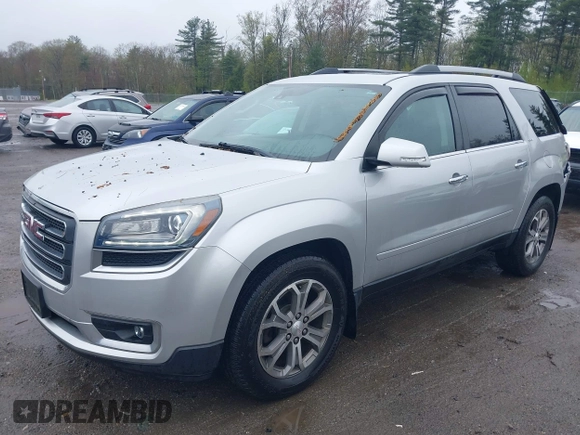 2015 GMC Acadia SLT with VIN 1GKKVRKD6FJ382279, listed as a IAAI auction lot 42165910 with 113,952 mi miles. Bid and sale history available at carsss.com. Image 2.