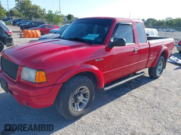 2003 Ford Ranger XL Fleet with VIN 1FTYR44UX3PB69581, listed as a IAAI auction lot 42077195 with 334,920 mi miles. Bid and sale history available at carsss.com. Image 2.