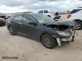 2018 Honda Civic Sedan LX with VIN 19XFC2F53JE032725, listed as a Copart auction lot 78812634 with 0 mi miles and Salvage Title. Bid and sale history available at carsss.com. Image 4.