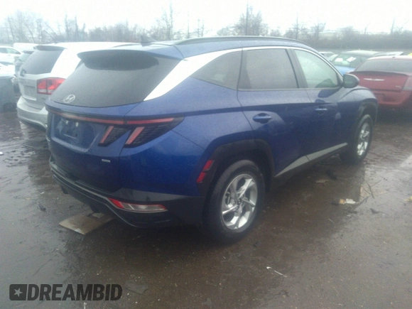 2022 Hyundai Tucson SEL with VIN 5NMJBCAE0NH081342, listed as a IAAI auction lot 41118168 with 35,023 mi miles and . Bid and sale history available at DreamBid. Image 4.