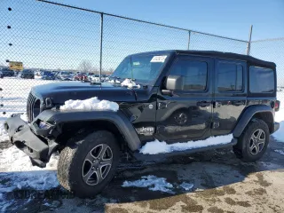 2021 Jeep Wrangler Unlimited Sport Altitude with VIN 1C4HJXDNXMW519994, listed as a Copart auction lot 41439275 with 53,593 mi miles and Salvage title. Bid and sale history available at DreamBid. Image 1.