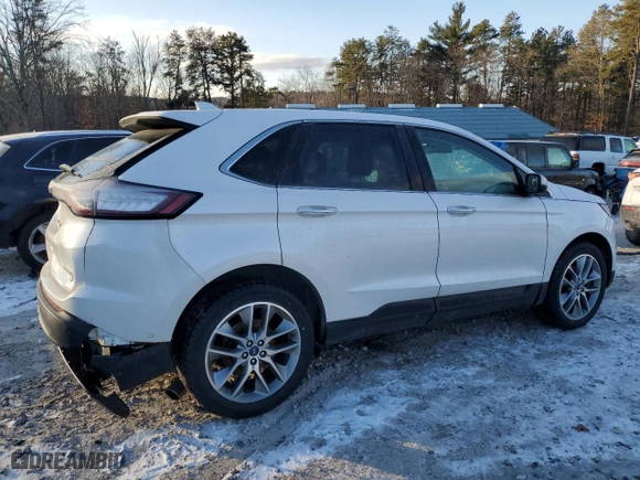 2017 Ford Edge Titanium with VIN 2FMPK4K83HBB86285, listed as a Copart auction lot 87612085 with 94,846 mi miles and Salvage Title. Bid and sale history available at carsss.com. Image 3.