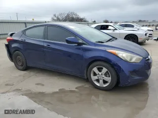 2013 Hyundai Elantra GLS PZEV with VIN 5NPDH4AE9DH348254, listed as a Copart auction lot 47541245 with 178,074 mi miles and Salvage Title. Bid and sale history available at carsss.com. Image 4.