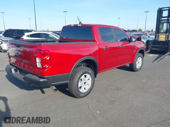 2024 Ford Ranger XL with VIN 1FTER4BH0RLE71938, listed as a IAAI auction lot 41763400 with 397 mi miles. Bid and sale history available at carsss.com. Image 4.