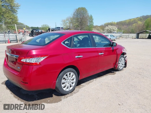 2014 Nissan Sentra S with VIN 3N1AB7AP0EL683916, listed as a IAAI auction lot 42091797 with 117,550 mi miles and . Bid and sale history available at DreamBid. Image 4.