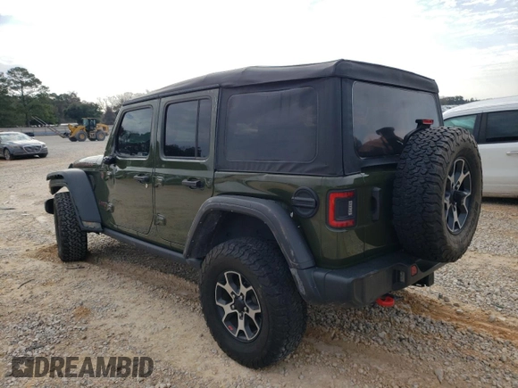 2022 Jeep Wrangler Unlimited Rubicon with VIN 1C4HJXFN1NW176037, listed as a Copart auction lot 44835045 with 36,043 mi miles and Salvage title. Bid and sale history available at DreamBid. Image 2.