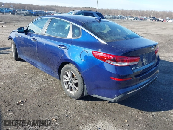 2020 Kia Optima LX with VIN 5XXGT4L36LG398322, listed as a IAAI auction lot 41744201 with 52,926 mi miles. Bid and sale history available at carsss.com. Image 3.
