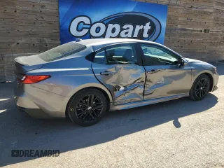 2025 Toyota Camry LE with VIN 4T1DAACK8SU520858, listed as a Copart auction lot 55131795 with 17,595 mi miles and Clean Title. Bid and sale history available at carsss.com. Image 3.