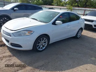 2013 Dodge Dart SXT with VIN 1C3CDFBH6DD713009, listed as a IAAI auction lot 41890209 with 167,563 mi miles. Bid and sale history available at carsss.com. Image 2.