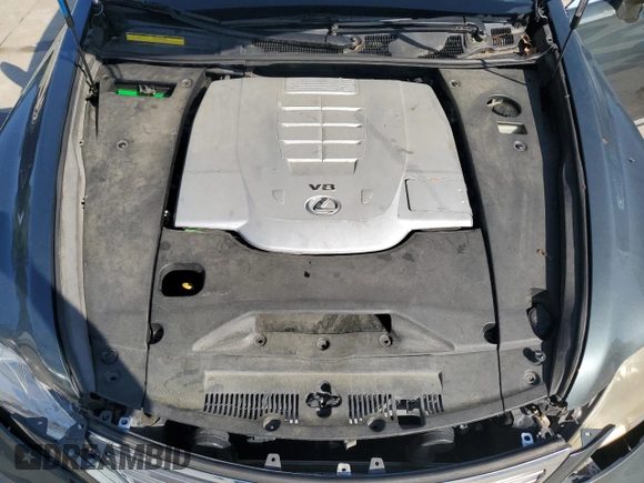2007 Lexus LS 460 with VIN JTHBL46F975036722, listed as a Copart auction lot 60193615 with 172,623 mi miles and Salvage title. Bid and sale history available at DreamBid. Image 11.