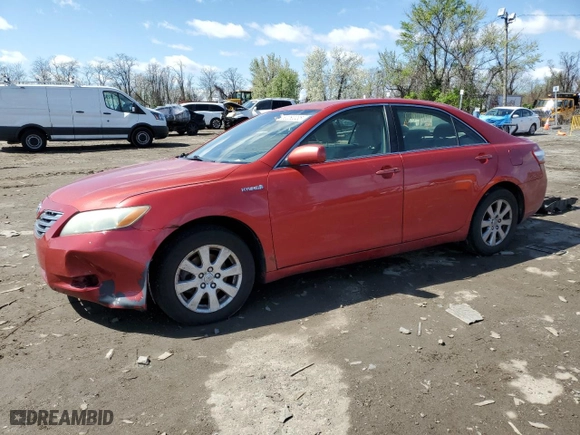 2007 Toyota Camry Hybrid with VIN JTNBB46K573015410, listed as a Copart auction lot 52260035 with 180,094 mi miles and Clean Title. Bid and sale history available at carsss.com. Image 1.