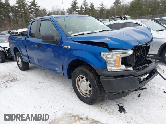 2018 Ford F-150 XL with VIN 1FTEX1EBXJKF17443, listed as a IAAI auction lot 41448484 with 132,118 mi miles and . Bid and sale history available at DreamBid. Image 1.