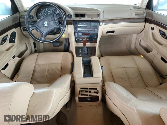 1998 BMW 7 Series 740il with VIN WBAGJ832XWDM11394, listed as a Copart auction lot 54390685 with 126,828 mi miles and Clean Title. Bid and sale history available at carsss.com. Image 8.