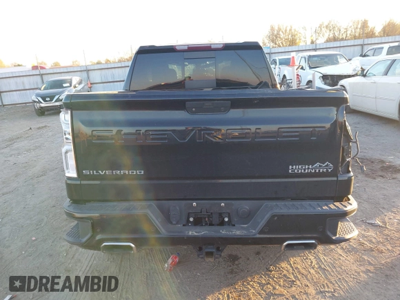 2020 Chevrolet Silverado 1500 High Country with VIN 3GCUYHEL1LG426016, listed as a IAAI auction lot 40962860 with 1 mi miles. Bid and sale history available at carsss.com. Image 17.