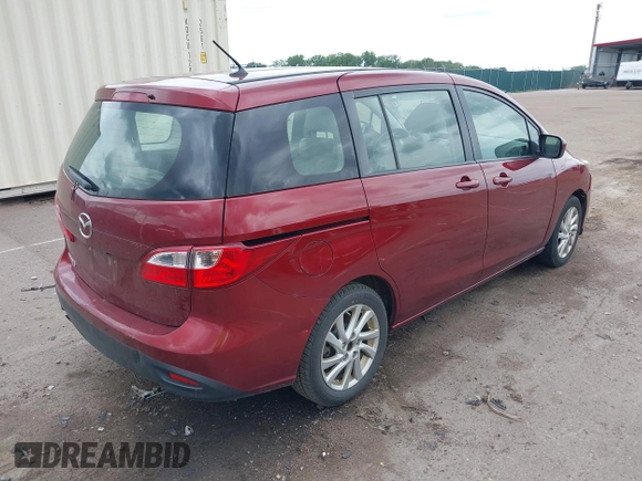 2012 Mazda 5 Sport with VIN JM1CW2BL4C0143780, listed as a IAAI auction lot 42362211 with 201,537 mi miles and . Bid and sale history available at DreamBid. Image 4.