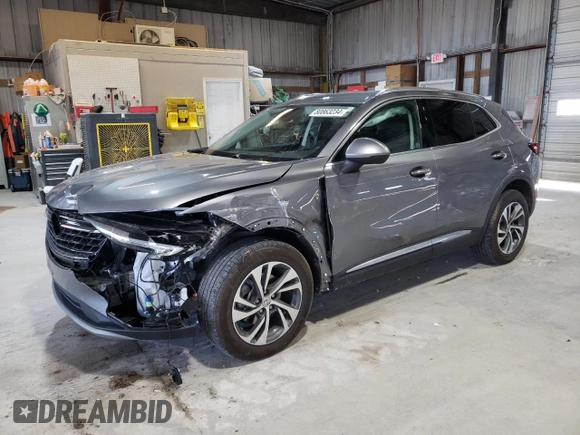 2022 Buick Envision Essence with VIN LRBFZPR45ND016319, listed as a Copart auction lot 80863234 with 47,493 mi miles and Salvage Title. Bid and sale history available at carsss.com. Image 1.
