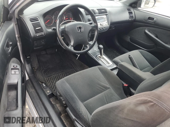 2005 Honda Civic Cpe LX with VIN 1HGEM22555L067702, listed as a Copart auction lot 48069335 with 152,838 mi miles and Salvage Title. Bid and sale history available at carsss.com. Image 8.