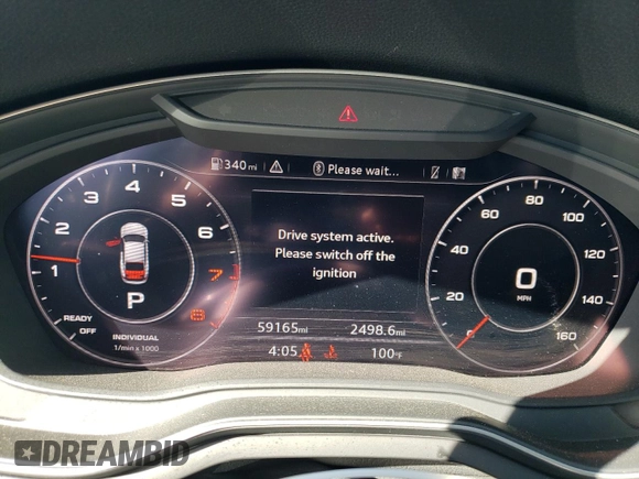 2019 Audi A5 Sportback Prestige with VIN WAUCNCF57KA016659, listed as a Copart auction lot 74605354 with 59,165 mi miles and Salvage Title. Bid and sale history available at carsss.com. Image 9.