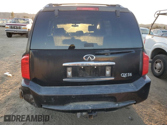 2005 Infiniti QX56 with VIN 5N3AA08C55N811726, listed as a Copart auction lot 41993155 with 178,015 mi miles and Clean Title. Bid and sale history available at carsss.com. Image 6.