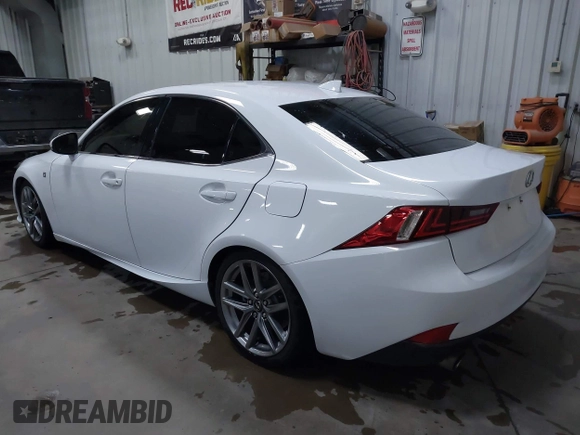 2014 Lexus IS 350 with VIN JTHCE1D2XE5003044, listed as a IAAI auction lot 41005435 with 131,817 mi miles. Bid and sale history available at carsss.com. Image 3.