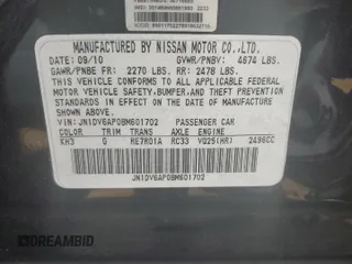 2011 Infiniti G25 Journey with VIN JN1DV6AP0BM601702, listed as a Copart auction lot 74613314 with Not Provided miles and Salvage Title. Bid and sale history available at carsss.com. Image 12.