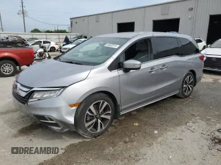 2018 Honda Odyssey Elite with VIN 5FNRL6H94JB069054, listed as a Copart auction lot 53532515 with 125,027 mi miles and Salvage title. Bid and sale history available at DreamBid. Image 1.