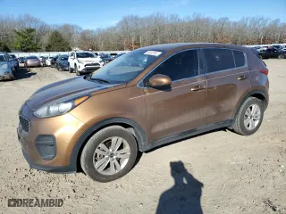 2017 Kia Sportage LX with VIN KNDPM3ACXH7077782, listed as a Copart auction lot 46872085 with 117,897 mi miles and Clean Title. Bid and sale history available at carsss.com. Image 1.