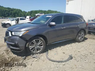 2017 Acura MDX Technology with VIN 5FRYD4H59HB012299, listed as a Copart auction lot 61800815 with 107,043 mi miles and Salvage title. Bid and sale history available at DreamBid. Image 1.