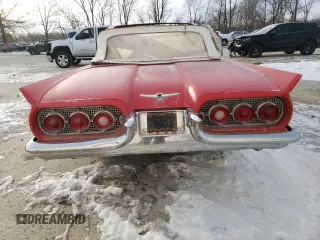 1960 Ford Thunderbird with VIN 0Y73Y100324, listed as a Copart auction lot 87233584 with 15,301 mi miles and Clean Title. Bid and sale history available at DreamBid. Image 6.